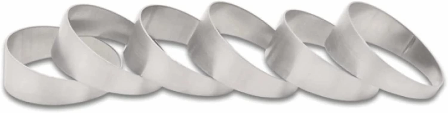 Vibrant Power 13617 Pie Cuts, 304 Stainless Steel, Natural, 1.75 in. Outside Diameter, 2.06 in. Centerline Radius, 15 degree per cut, Set of 6