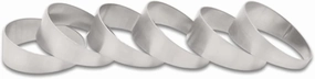 Vibrant Power 13617 Pie Cuts, 304 Stainless Steel, Natural, 1.75 in. Outside Diameter, 2.06 in. Centerline Radius, 15 degree per cut, Set of 6