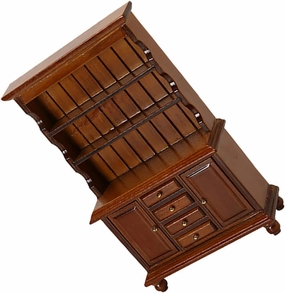 VICASKY Lovely Mini House Decor 1:12 Scale Miniature Toy Cabinet Smooth Surface Simple Design