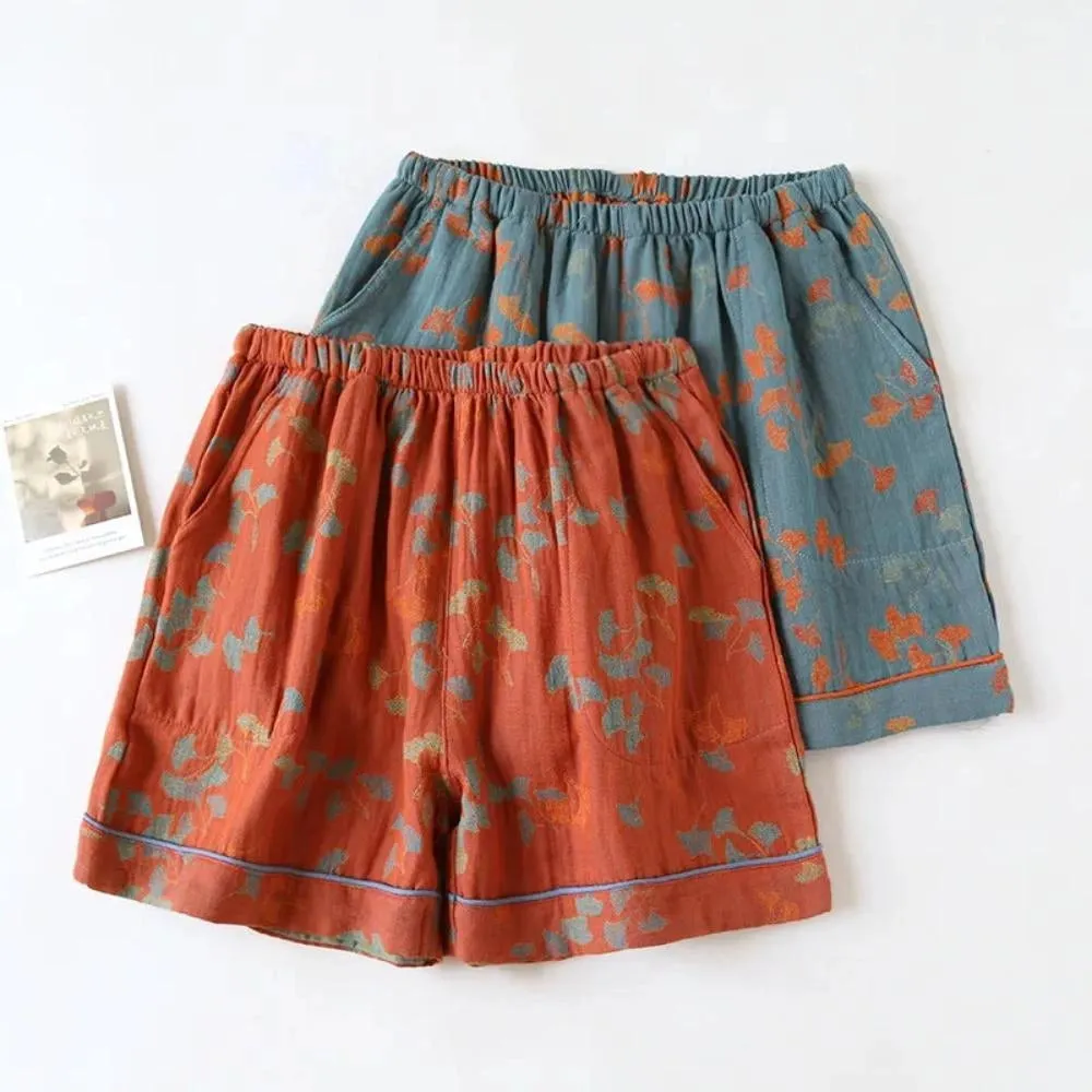 Vintage Floral Bohemian Midi Skirt - Elastic Waist, Lightweight Cotton