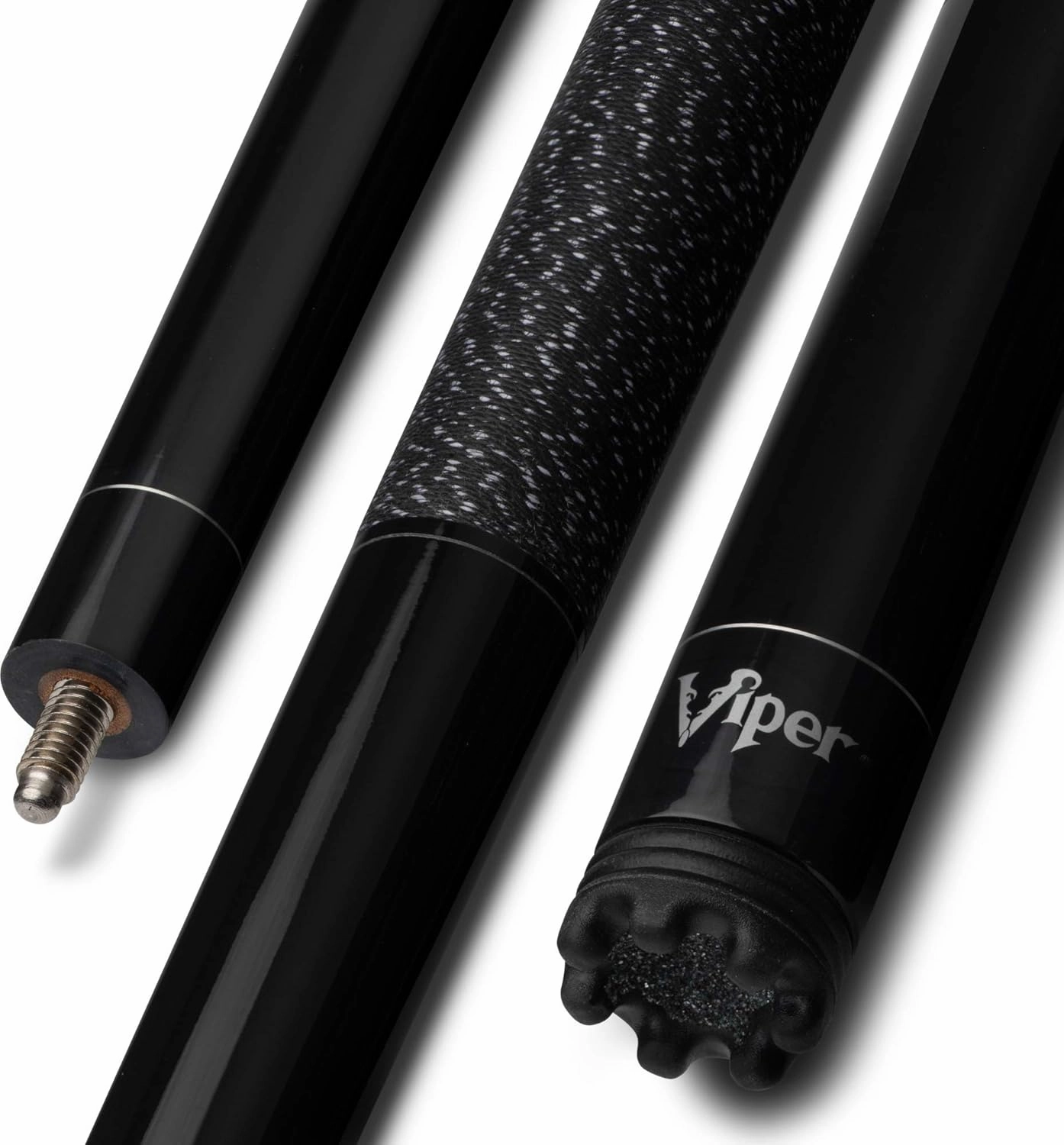 Viper Jump Shot/Break 58" 3-Piece Billiard/Pool Cue, Black