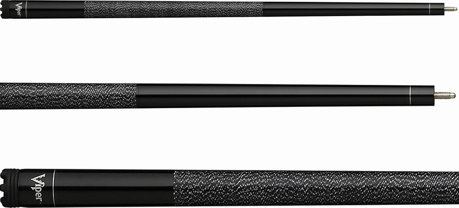 Viper Jump Shot/Break 58" 3-Piece Billiard/Pool Cue, Black
