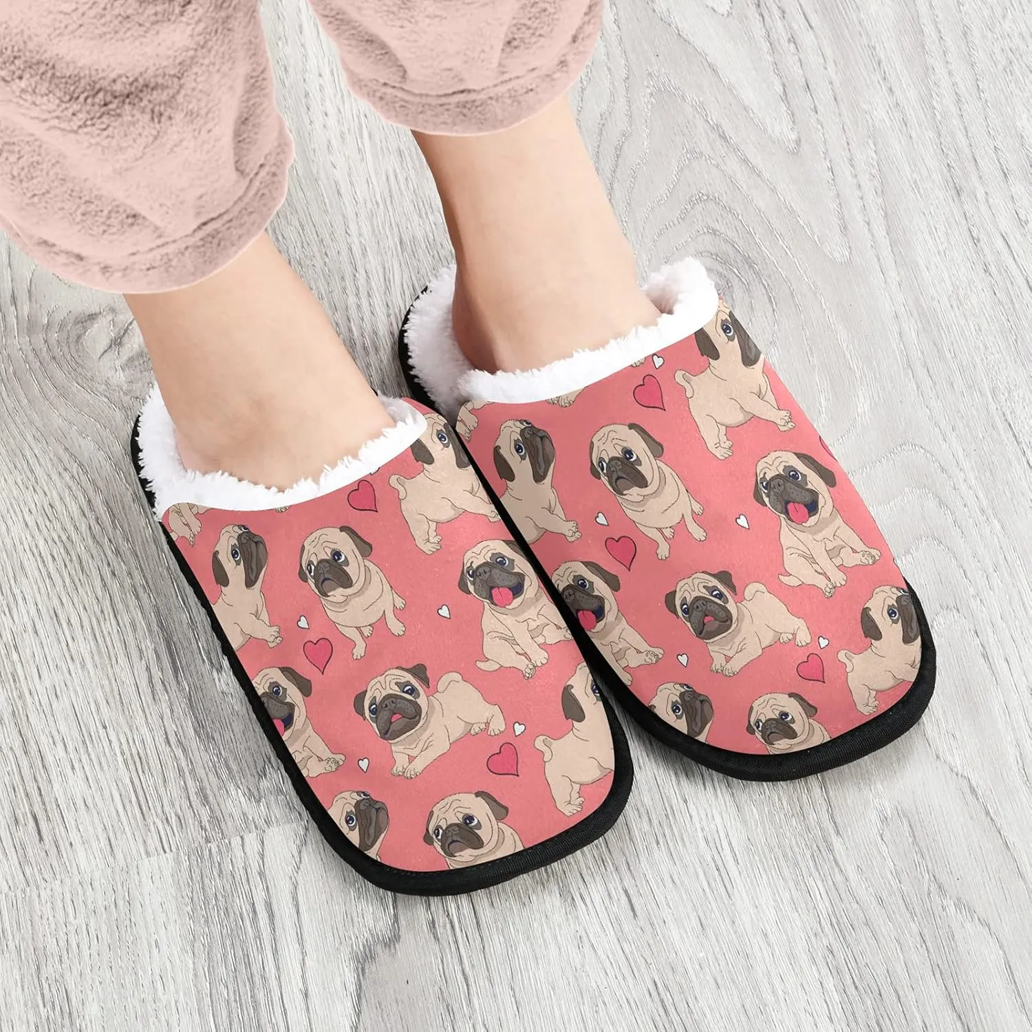 visesunny Floral Slippers Soft Memory Foam Non-Slip Indoor House Slippers Home Shoes for Bedroom Hotel Travel Spa