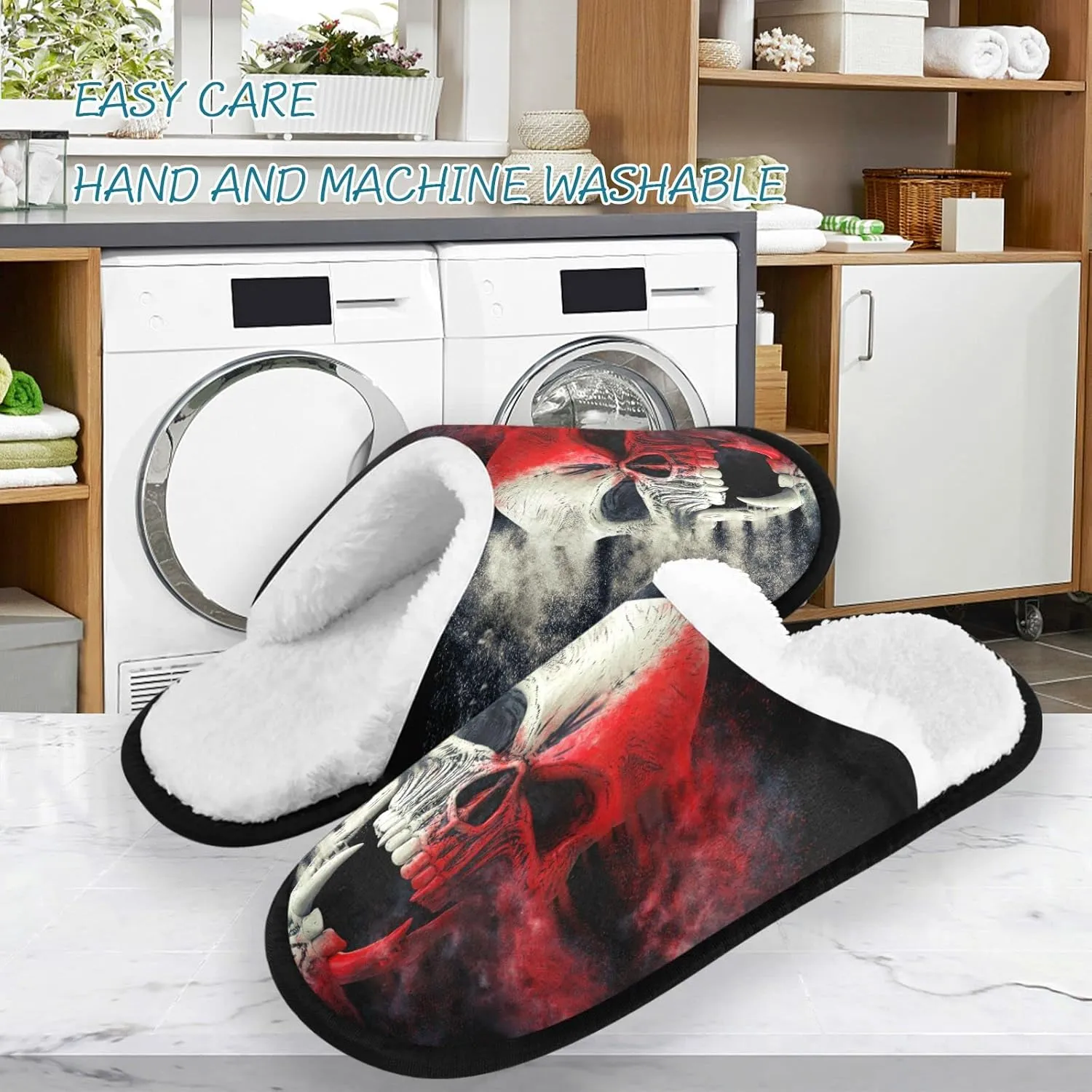 visesunny Floral Slippers Soft Memory Foam Non-Slip Indoor House Slippers Home Shoes for Bedroom Hotel Travel Spa