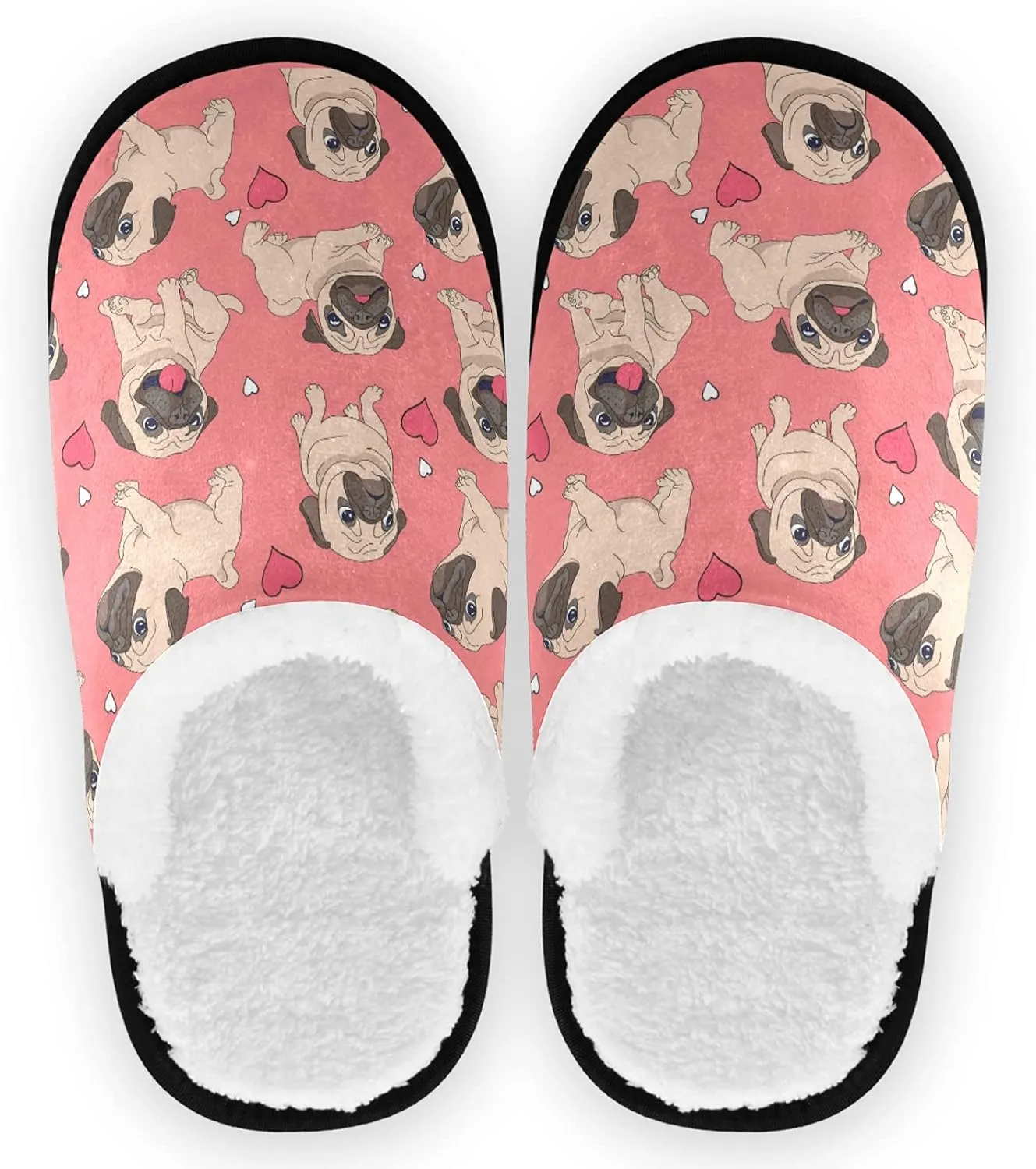 visesunny Floral Slippers Soft Memory Foam Non-Slip Indoor House Slippers Home Shoes for Bedroom Hotel Travel Spa