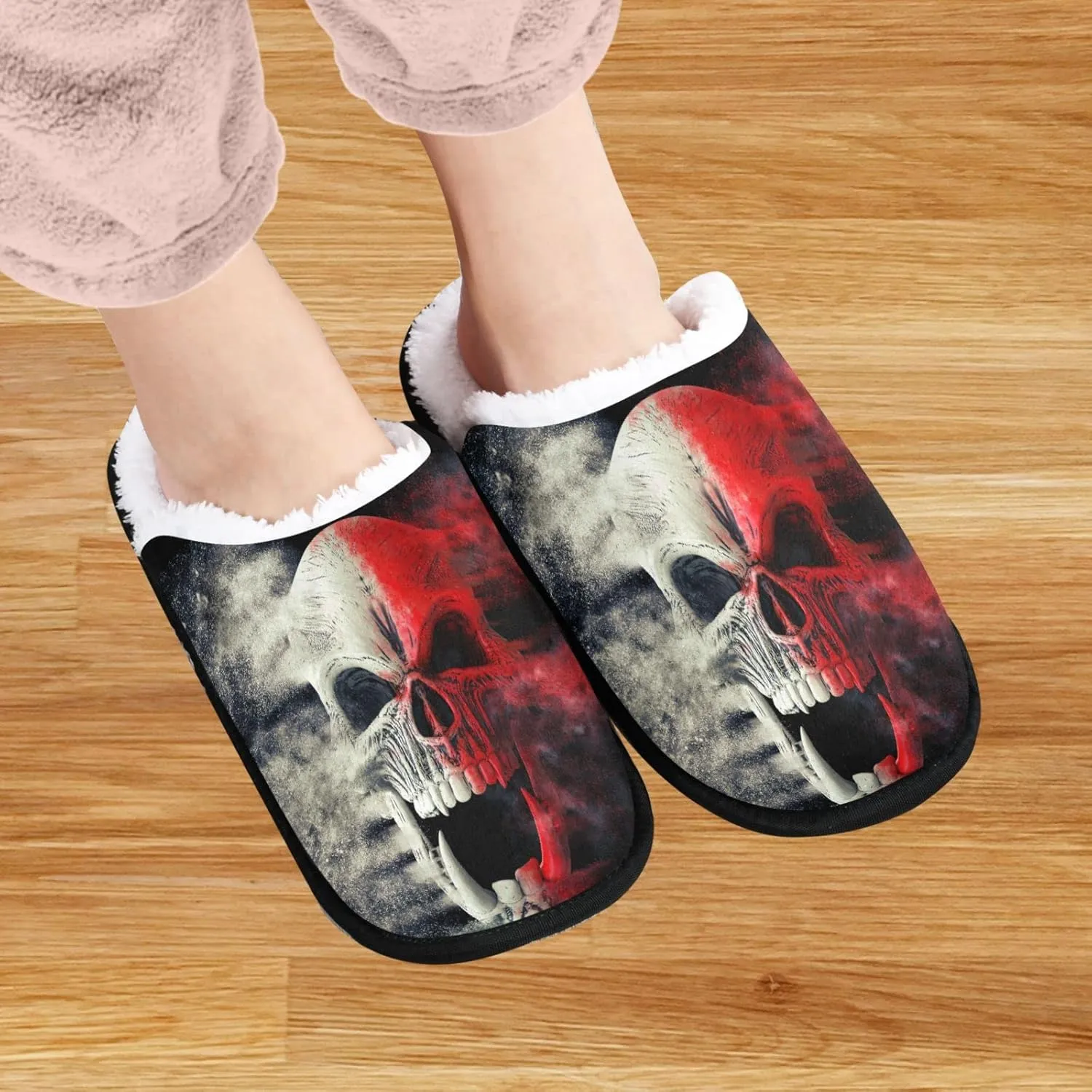 visesunny Floral Slippers Soft Memory Foam Non-Slip Indoor House Slippers Home Shoes for Bedroom Hotel Travel Spa