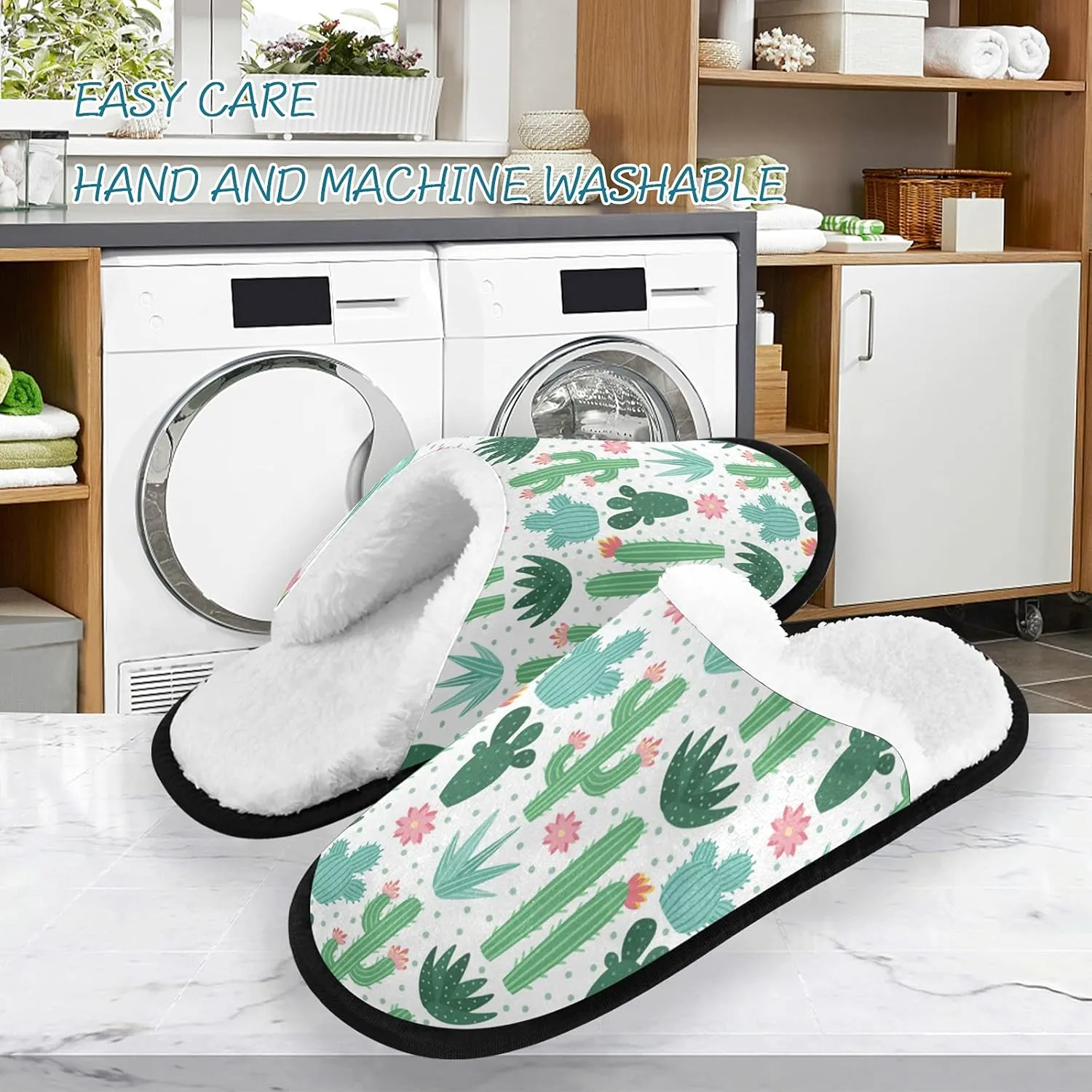 visesunny Slippers for Women Mens Stylish Foral Winter Warm Memory Foam Cotton Home Slippers Soft Plush Fleece Slip on House Slippers for Girls Indoor Outdoor Shoes