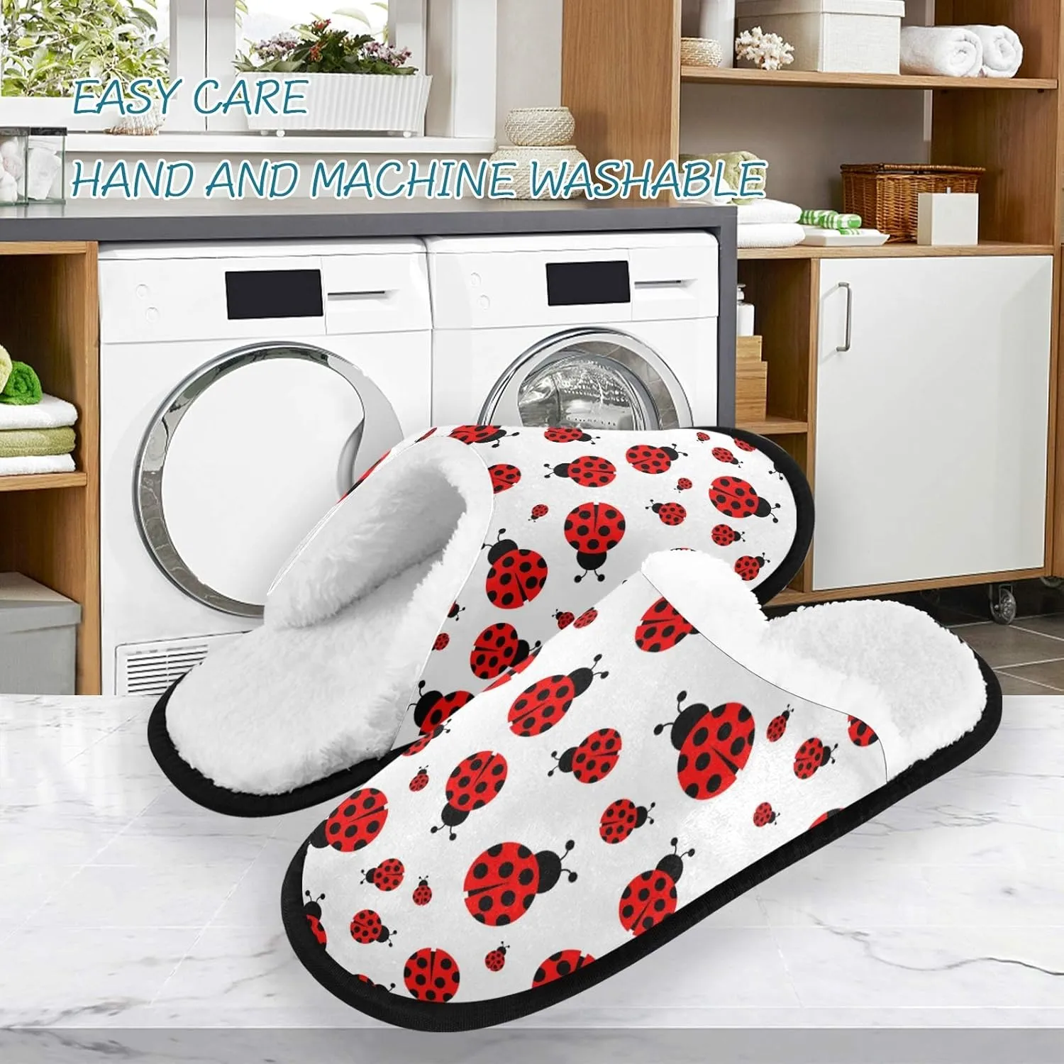 visesunny Slippers for Women Mens Stylish Foral Winter Warm Memory Foam Cotton Home Slippers Soft Plush Fleece Slip on House Slippers for Girls Indoor Outdoor Shoes