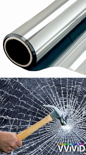VViViD Clear Protective 4mil Vinyl Window Glass Wrap Shatterproof Security Film Large Window Roll (30 Inch x 10ft)