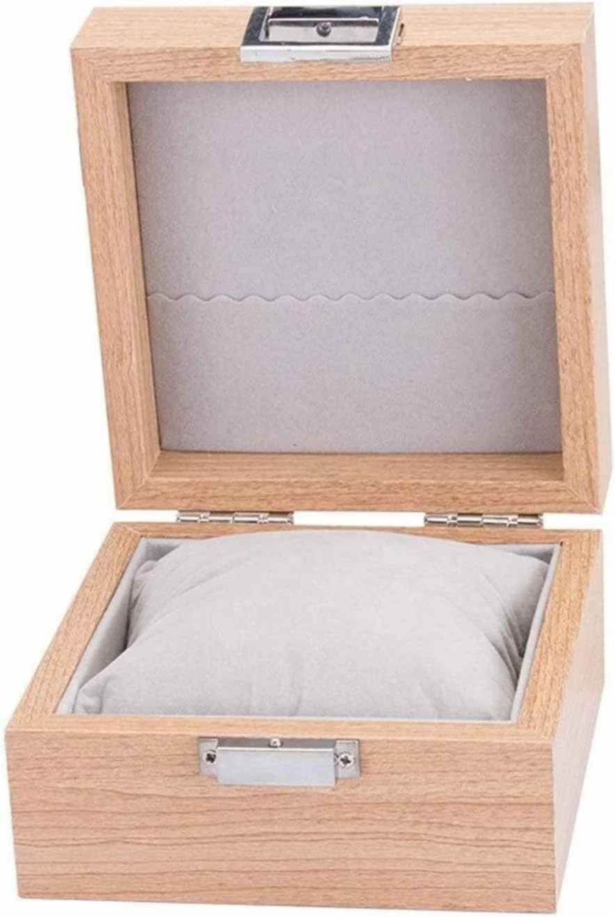 Watch Box Watch Case Watch Display Watch Organizer Display Watch Box Single Slot Wood Bracelet Bangle Holder Storage Case Organizer With Pillows Watch Organizer For Men
