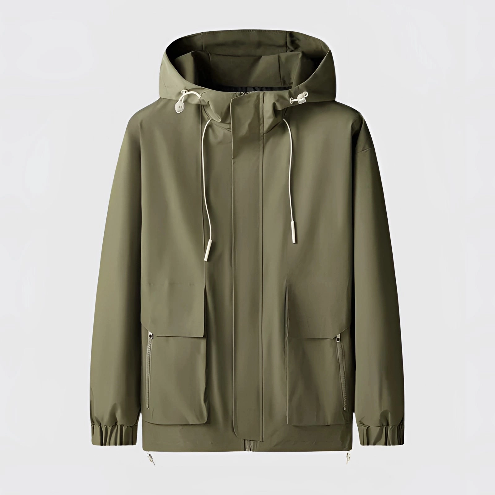 Waterproof Lightweight Men's Black Jacket - Breathable & Durable