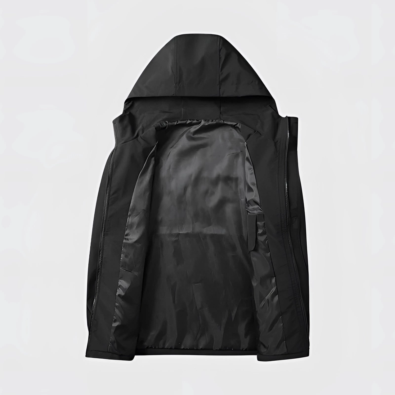 Waterproof Lightweight Men's Black Jacket - Breathable & Durable
