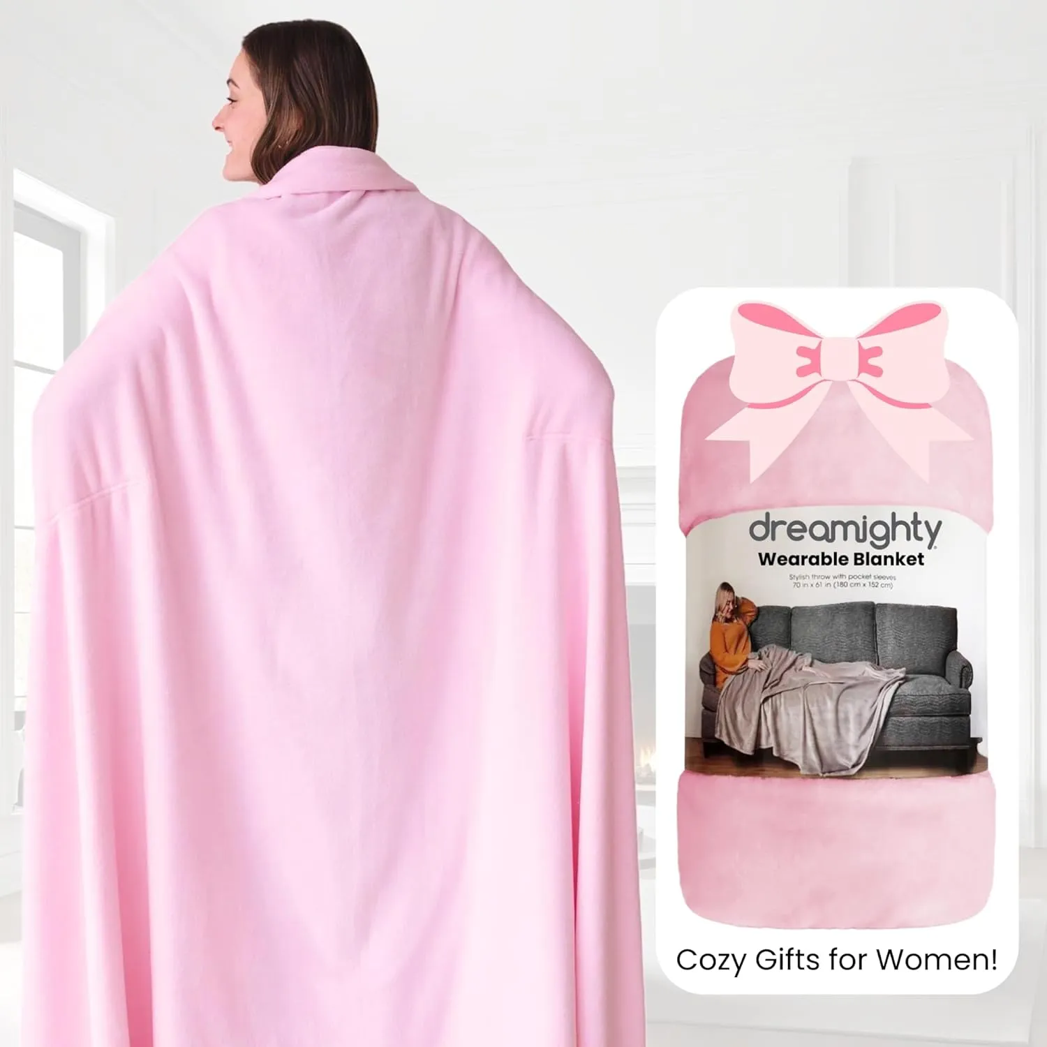 Wearable Blankets for Women - Mothers Day Gifts for Mom - Adult Wearable Blanket Men, Birthday Gifts for Women