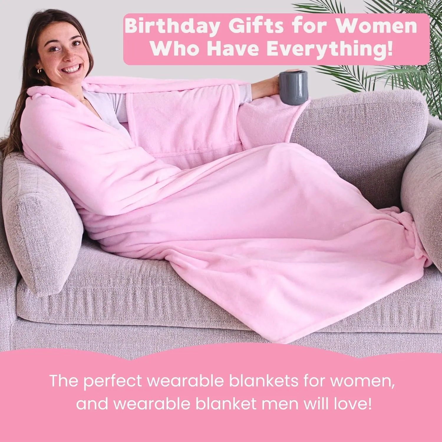 Wearable Blankets for Women - Mothers Day Gifts for Mom - Adult Wearable Blanket Men, Birthday Gifts for Women