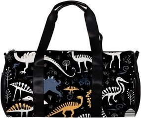 Weekender Travel Bag,Small Gym Bag,Dinosaur Eggs Bones Skeletons,Gym Duffle Bag