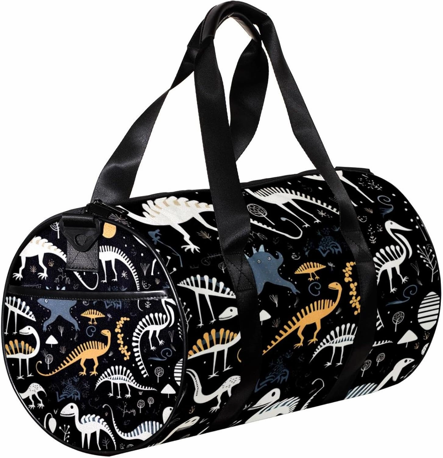 Weekender Travel Bag,Small Gym Bag,Dinosaur Eggs Bones Skeletons,Gym Duffle Bag
