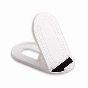 White Foldable And Portable Oval Desktop Mobile Phone Stand Zf0924