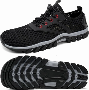 Wide Water Shoes Men Non-Slip Quick Drying Swim Beach Aqua Shoes for Women Water Sport Diving Hiking Sailing Travel River Shoes Summer Amphibious Shoes