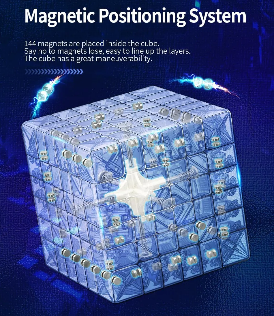 Willking Moyu Meilong 6x6 M Magnetic Speed Cube MFJS Meilong 6M V2 6x6 Cube Stickerless 2023 Latest Version