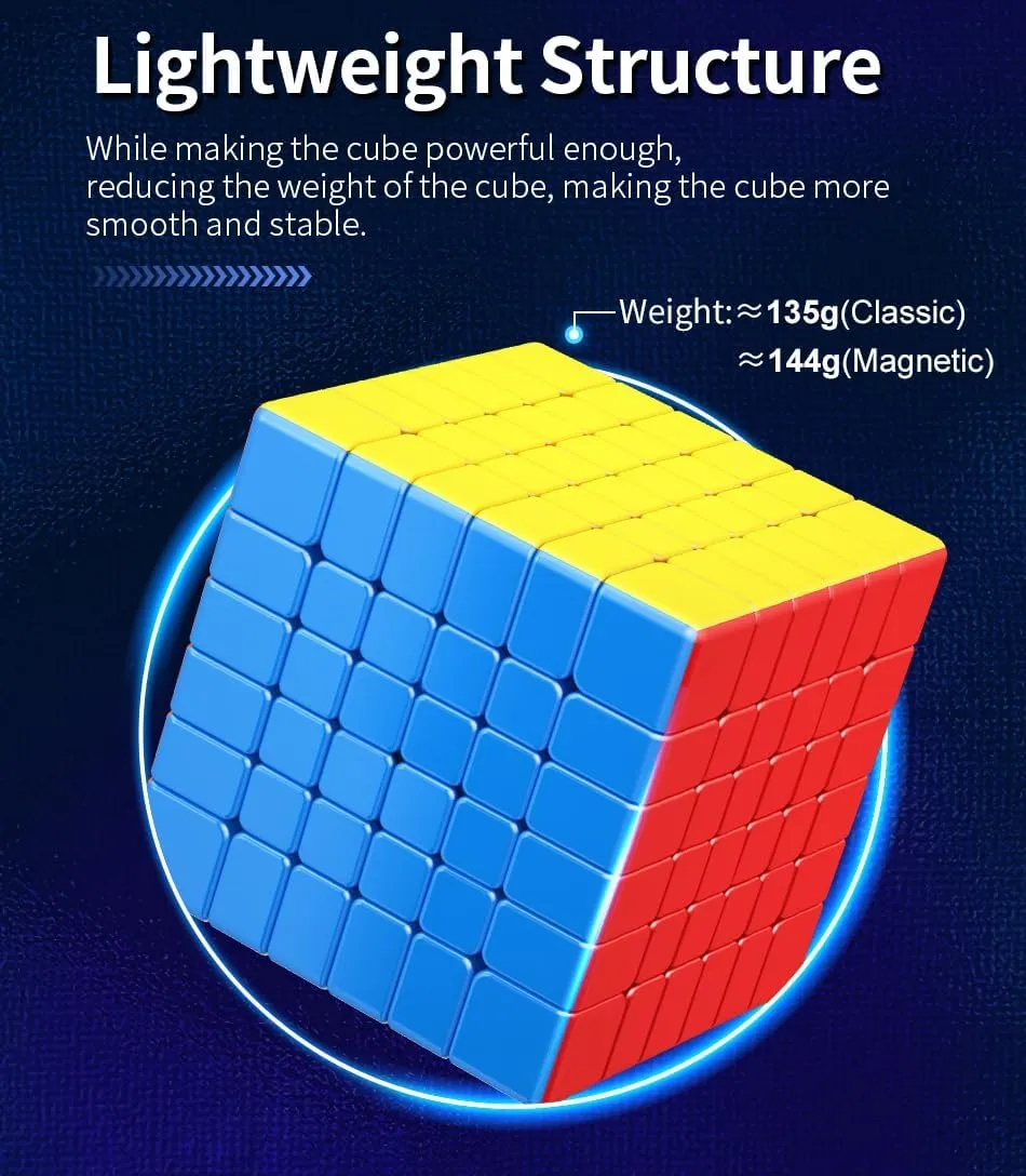 Willking Moyu Meilong 6x6 M Magnetic Speed Cube MFJS Meilong 6M V2 6x6 Cube Stickerless 2023 Latest Version