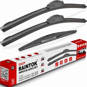 Windshield Wiper Blades Replacement for 2012-2018 Subaru Forester / 2015-2019 Subaru Outback Original Factory Quality Front Rear Wipers Blade Set for My Car - 26" 17" 14" (Pack of 3)