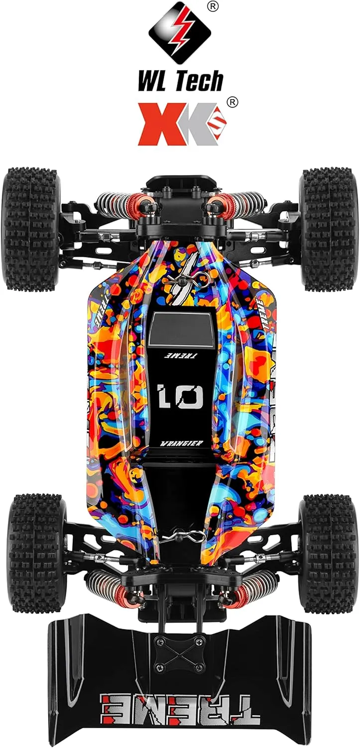 WLtoys High-Speed RC Car 184016 75KM/H 2.4G RC Car Brushless 4WD Electric High Speed Off-Road Remote Control Drift Toys for Children Racing (184016 1 * 1500)