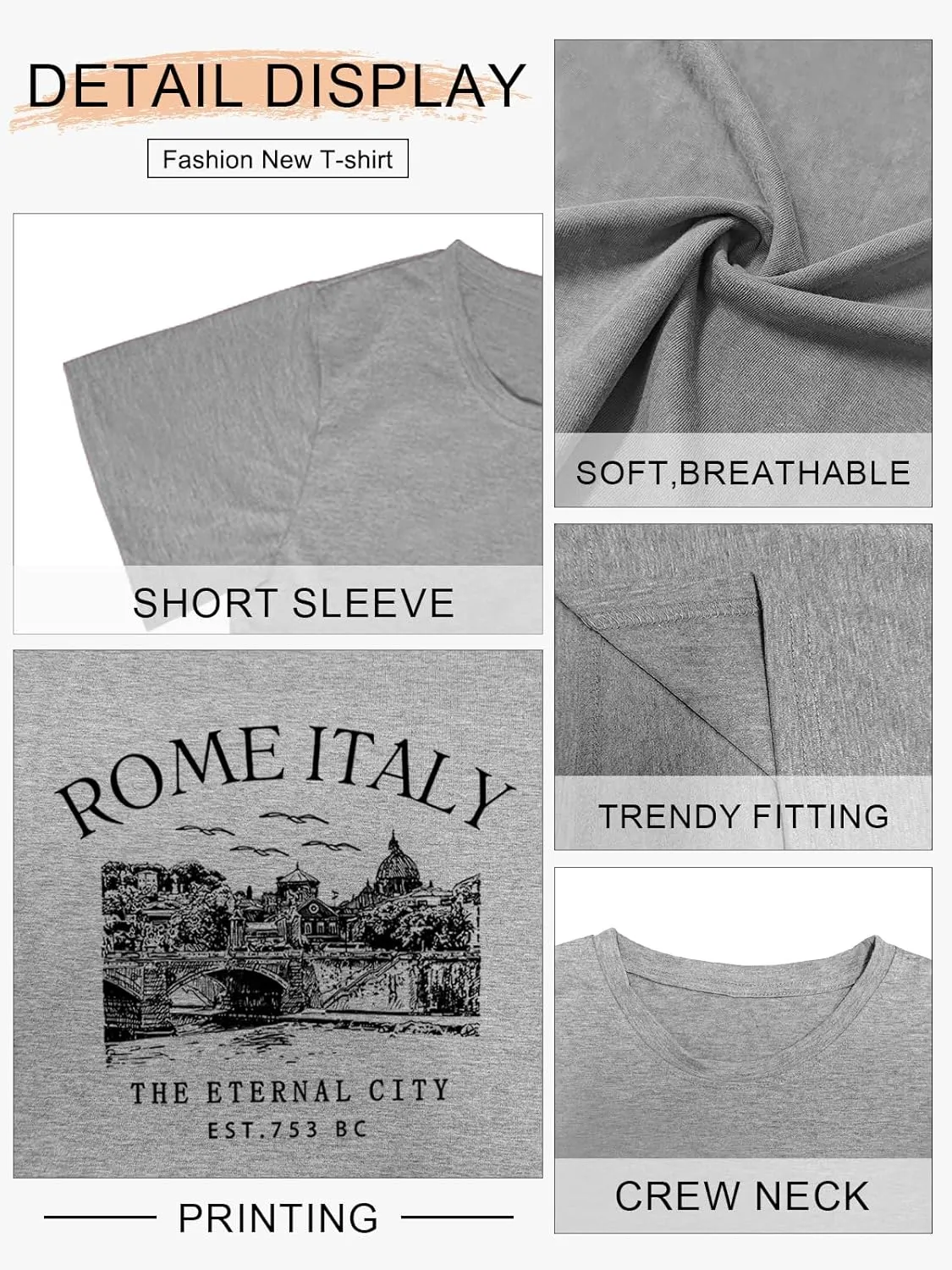 Women Vintage T Shirt Short Sleeve Summer Cactus Tshirt Funny Graphic Tees