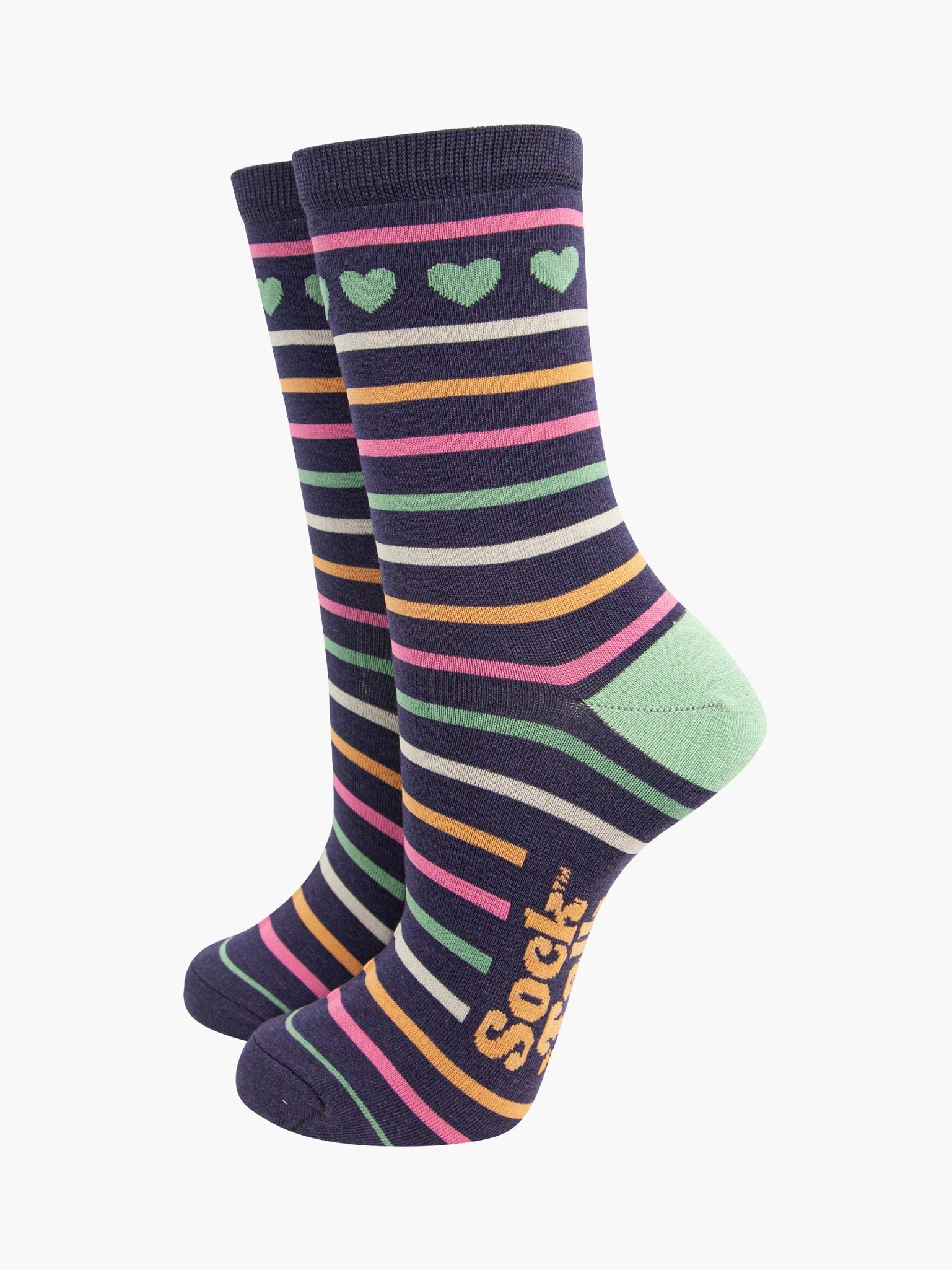 Women's Bamboo Socks Gift Box - Colourful Dinosaurs