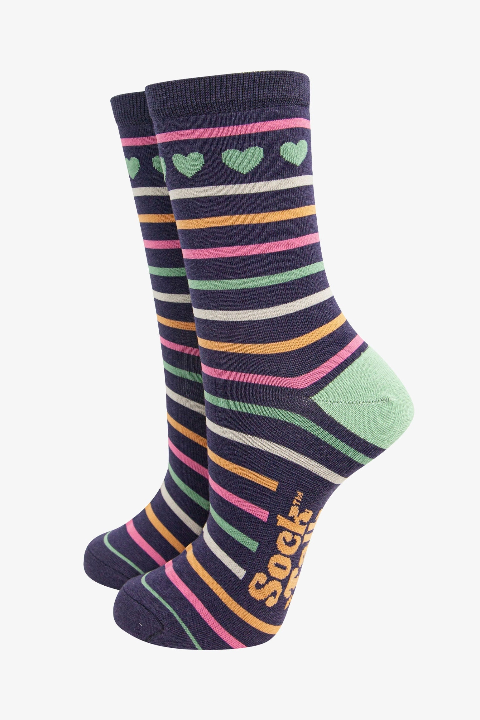 Women's Bamboo Socks Gift Box - Colourful Dinosaurs