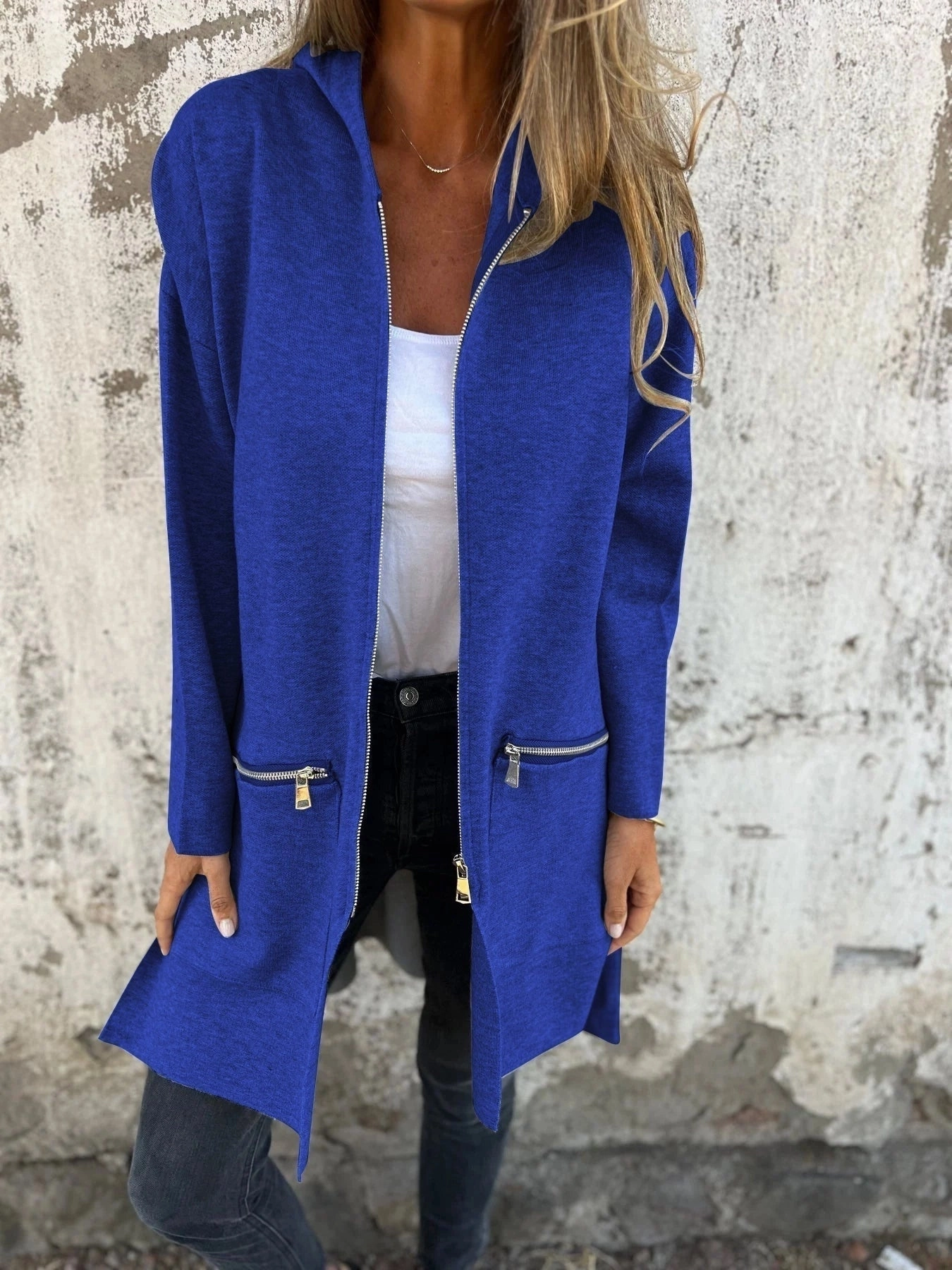 Women's Camel Coat - Lightweight Wool Fall Jacket, Casual Chic Outerwear