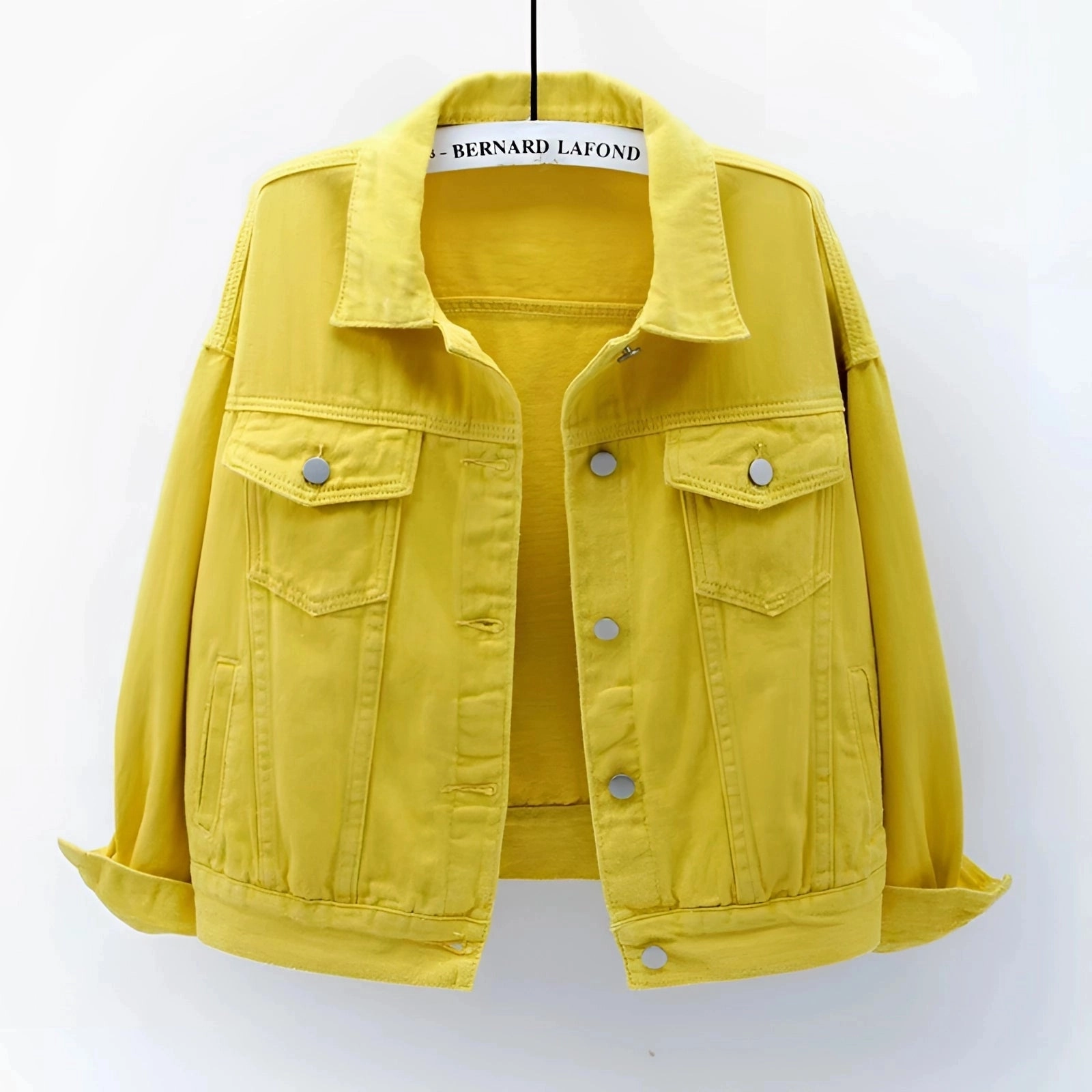 Women's Casual Lightweight White Denim Jacket - Summer Fashion