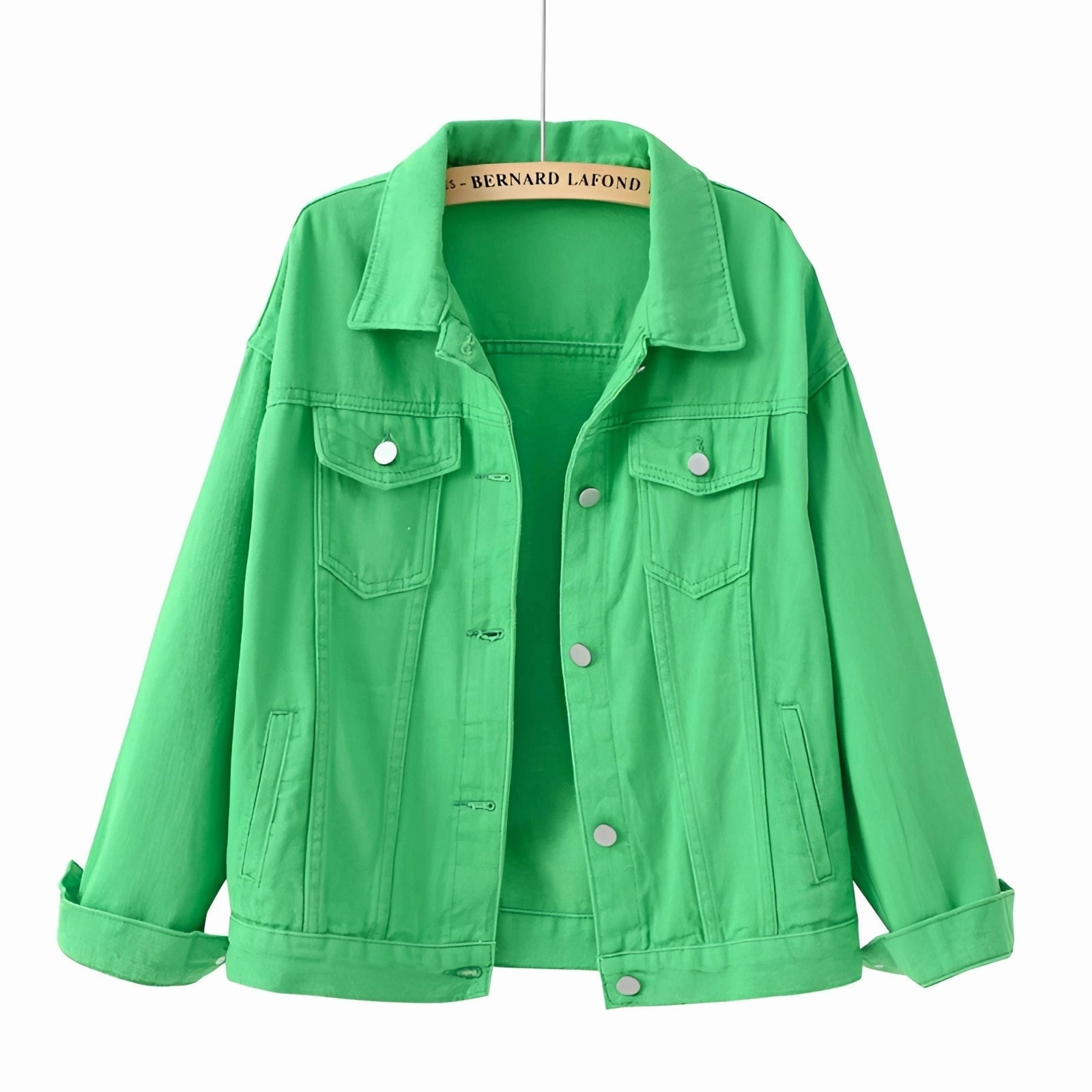 Women's Casual Lightweight White Denim Jacket - Summer Fashion