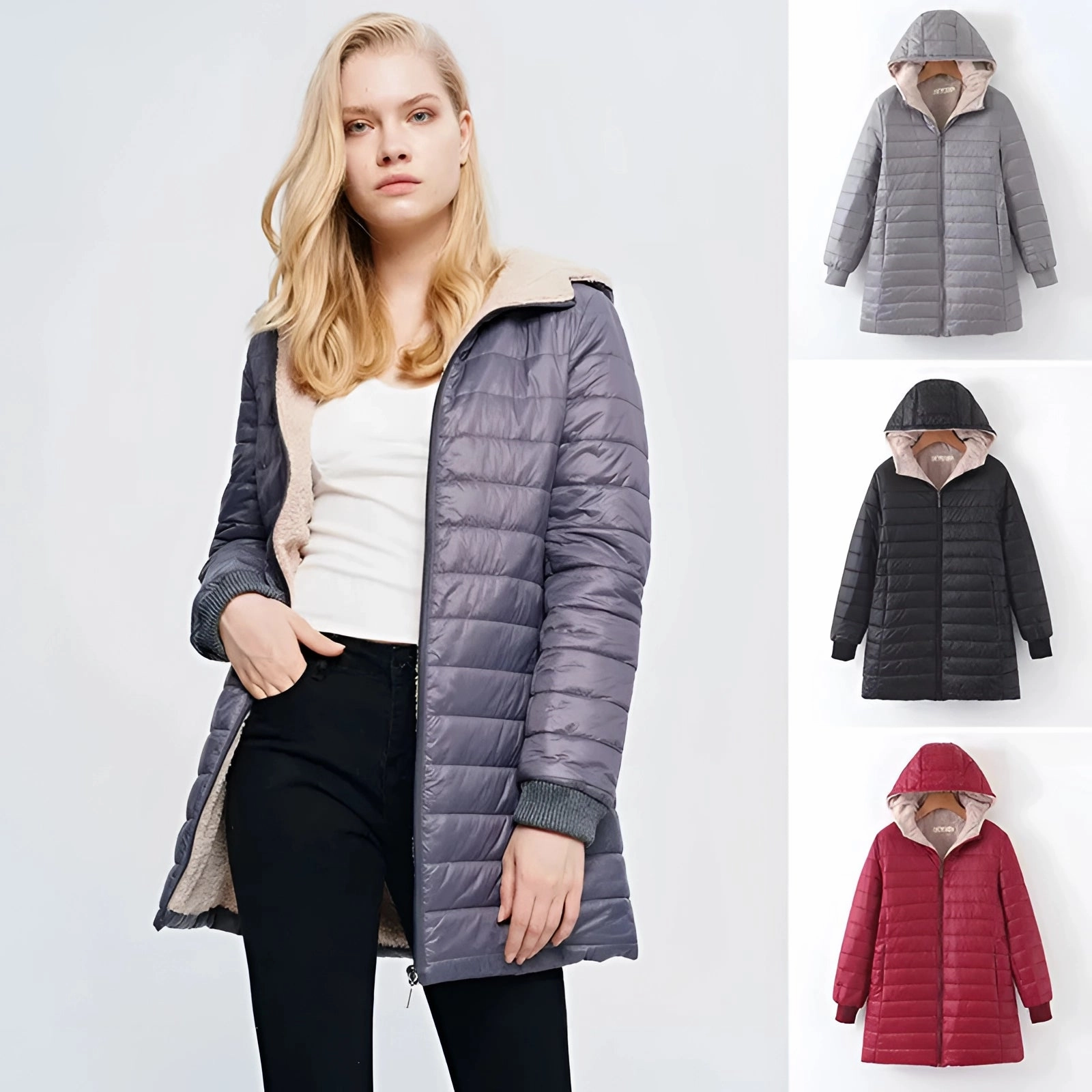 Women's Lightweight Insulated Water-Resistant Puffer Jacket