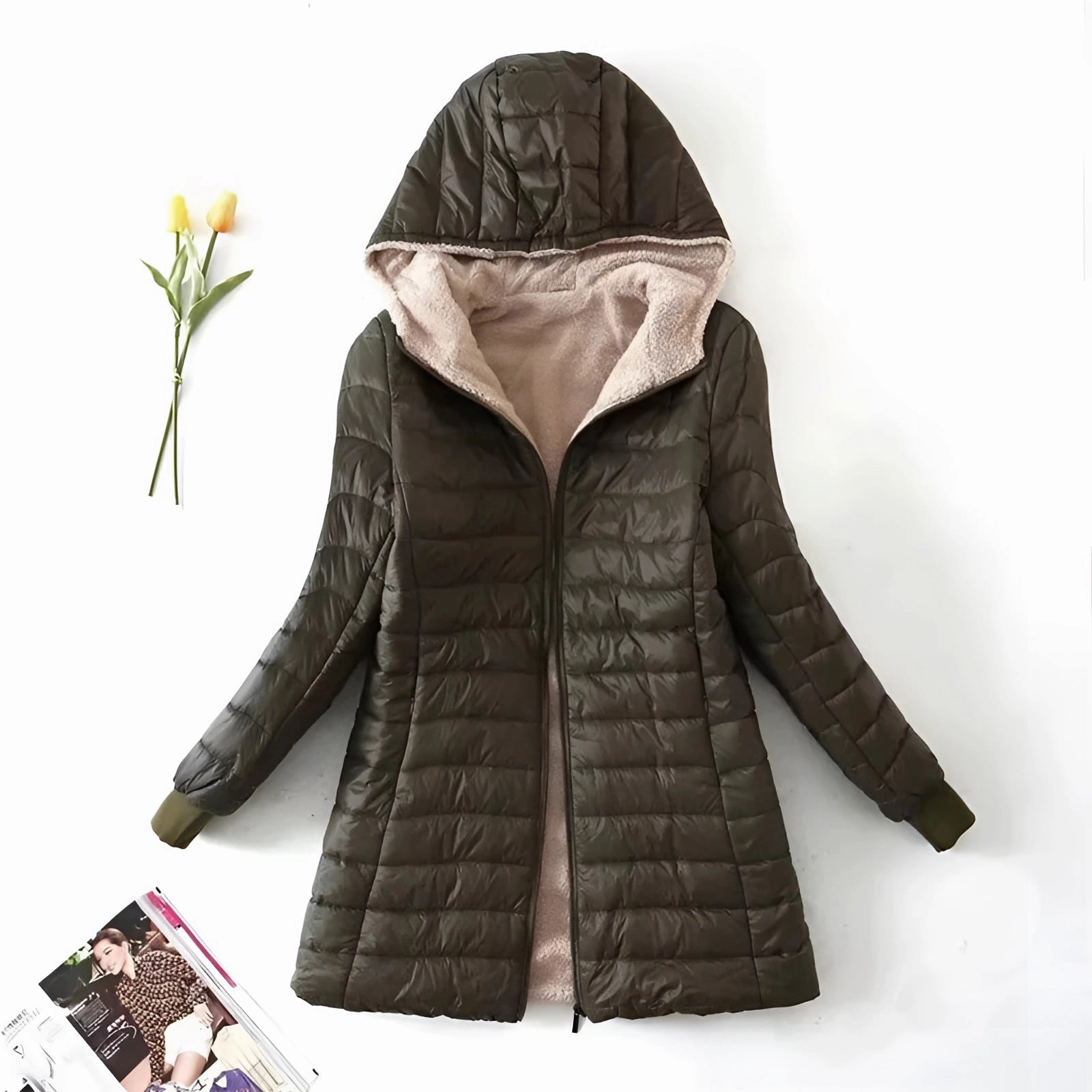 Women's Lightweight Insulated Water-Resistant Puffer Jacket