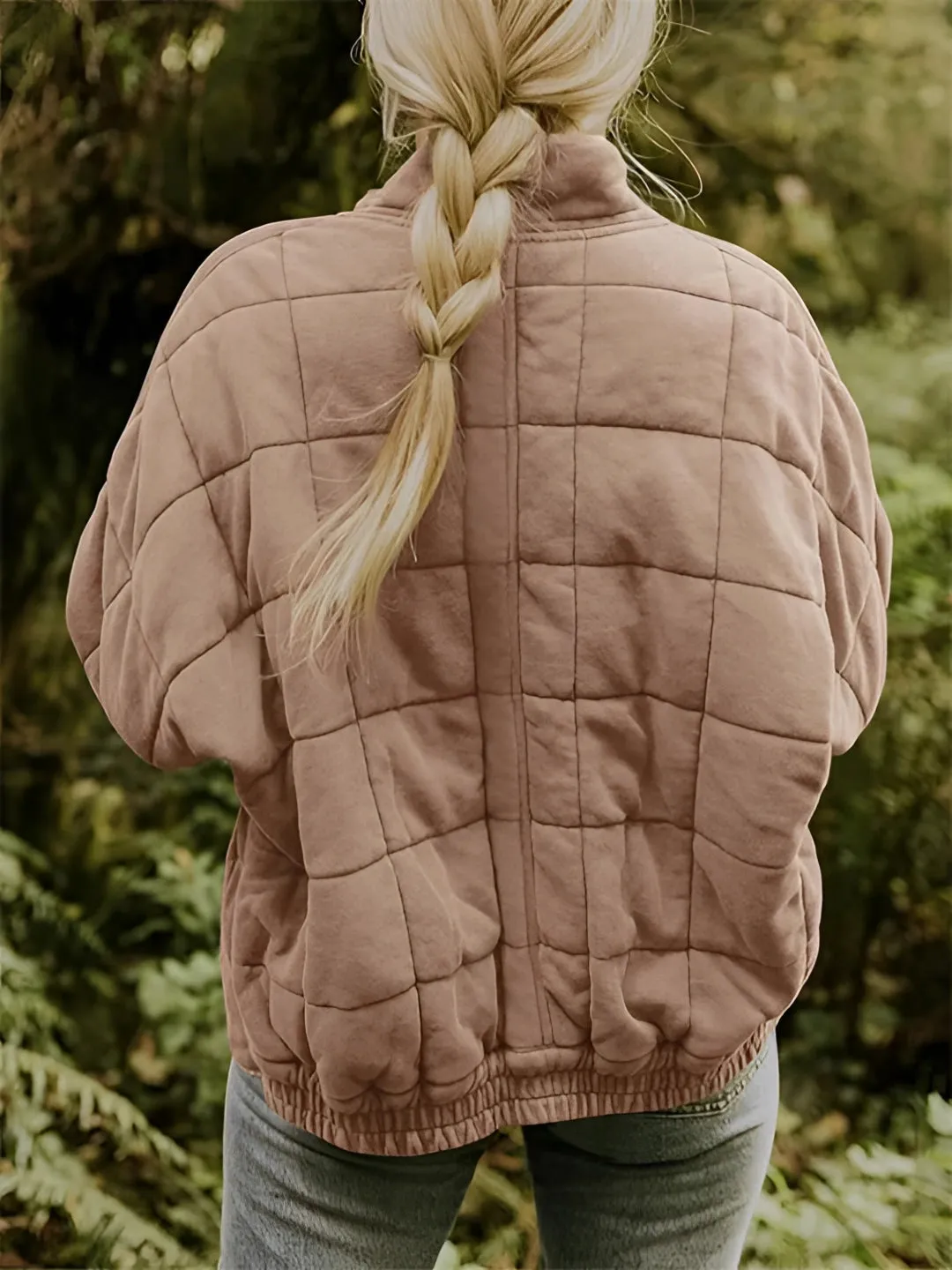 Women's Lightweight Insulated Forest Green Quilted Jacket