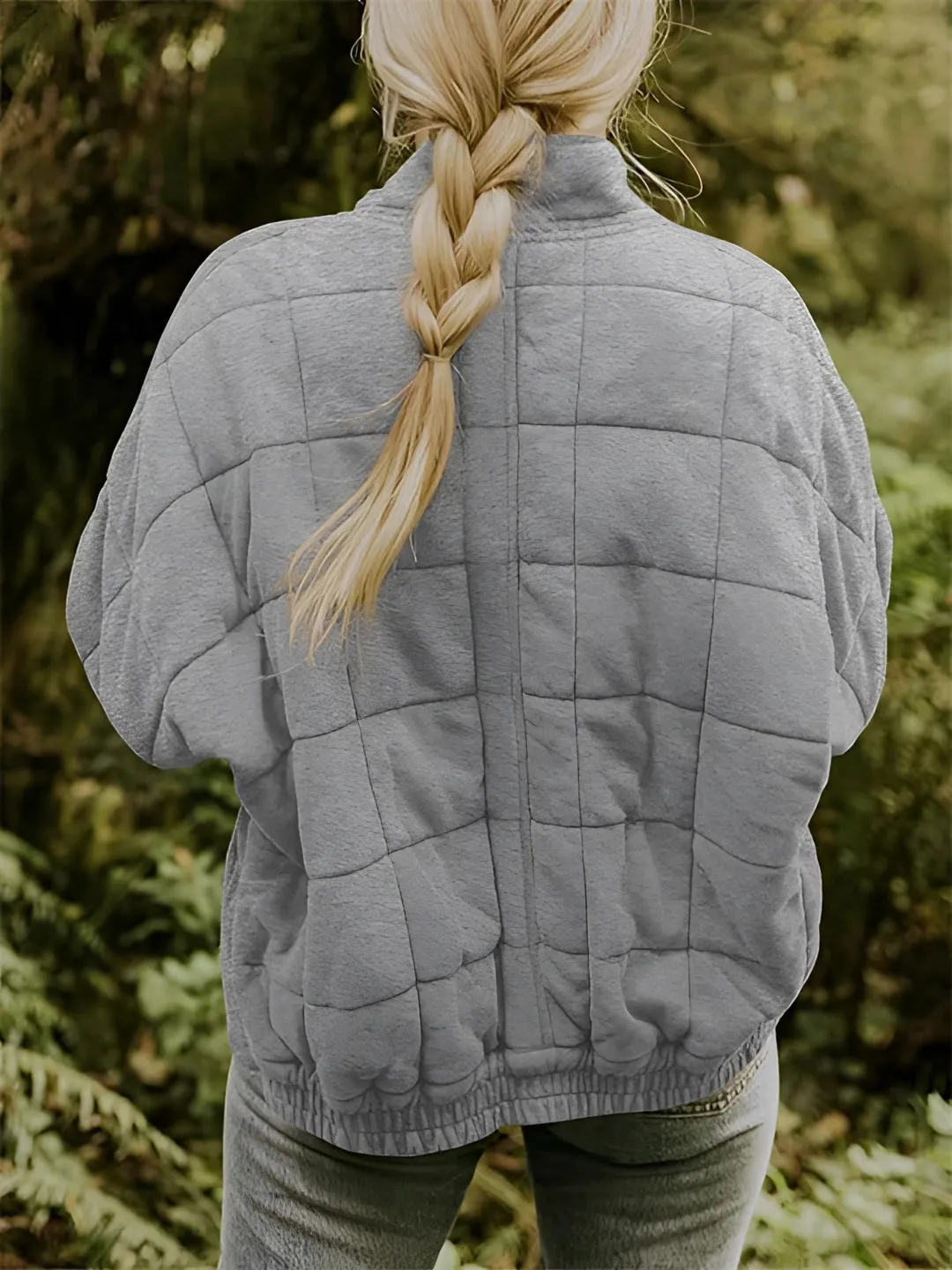 Women's Lightweight Insulated Forest Green Quilted Jacket