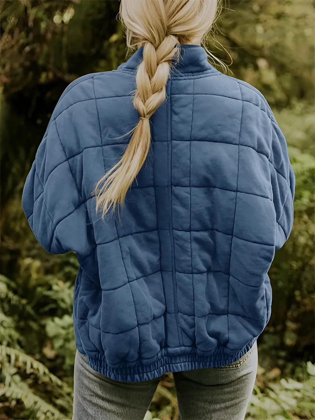 Women's Lightweight Insulated Forest Green Quilted Jacket