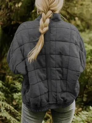 Women's Lightweight Insulated Forest Green Quilted Jacket