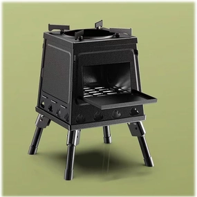 Wood stove outdoor portable stove camping cooker picnic folding stove with foldable legs, suitable for outdoor camping