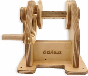 Wooden Hand Winch Toy – Bucket Pulley System for Kids – Activity for Imaginative for Indoor Treehouse or Loft Bed Use