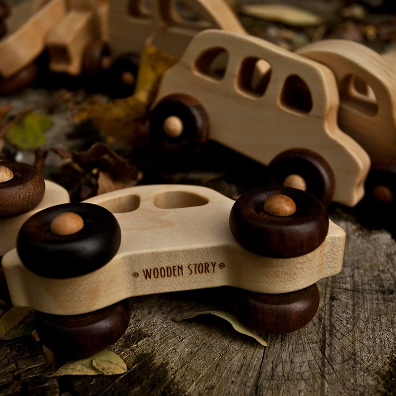 Wooden Story Wooden toy car for babies 30s