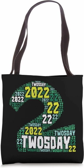 Word Art February 2022 Twosday Tote Bag