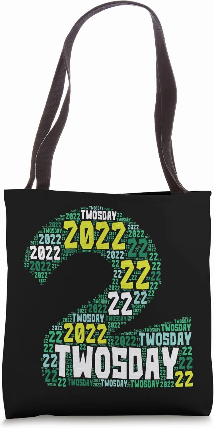 Word Art February 2022 Twosday Tote Bag