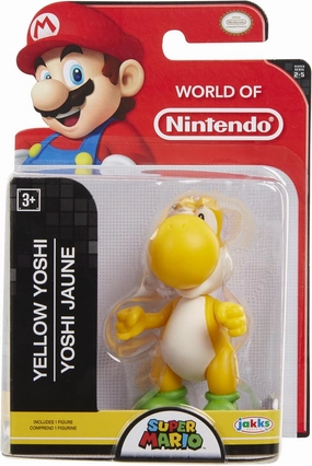 World of Nintendo Super Mario Yoshi Action Figure 2.5 Inches, Yellow