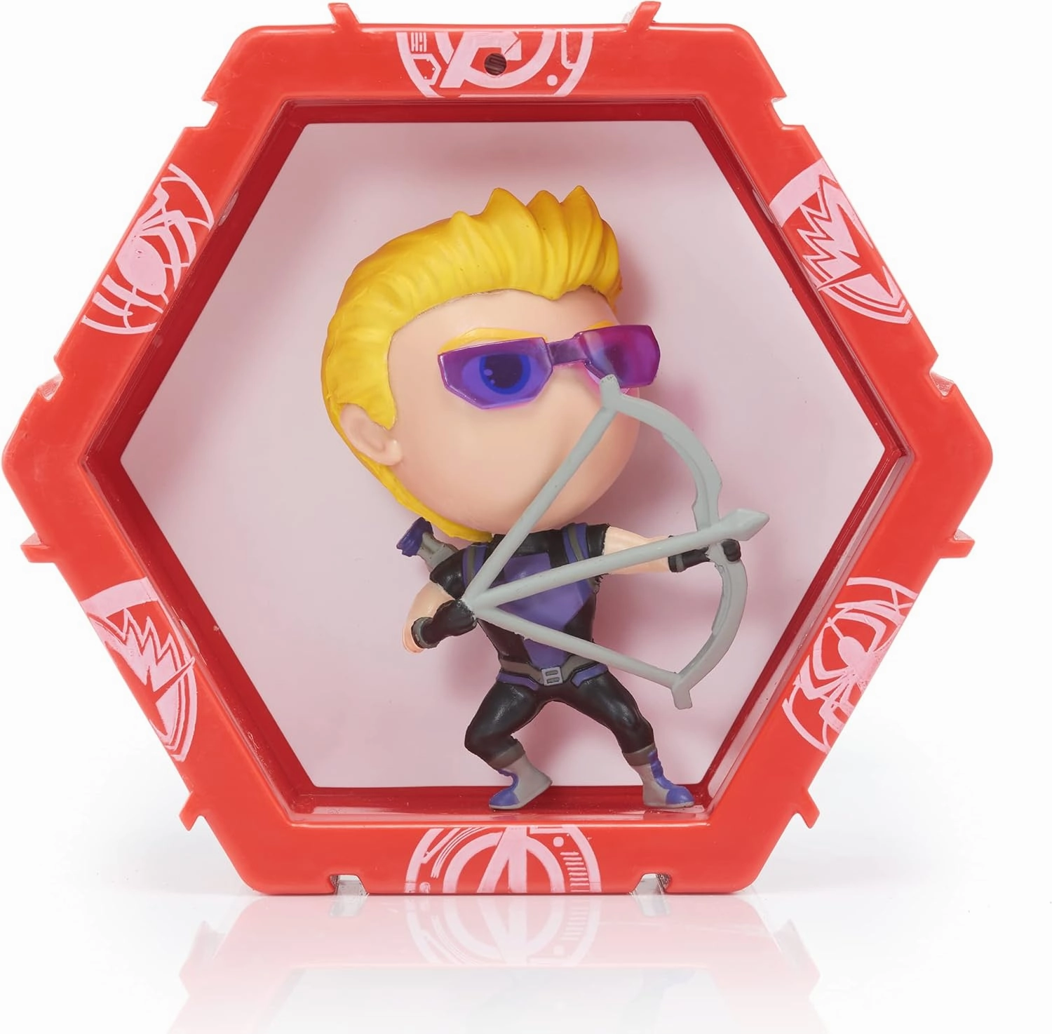 WOW! PODS Avengers Collection - Hawkeye | Superhero Light-Up Bobble-Head Figure | Official Marvel Collectable Toys & Gifts | Number 203 in Series, Black