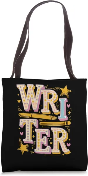 Writer Heart Word Cloud Writing Lover Author Poet Tote Bag