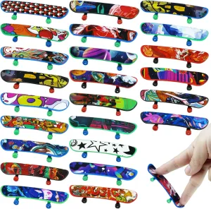 XIPEGPA 70 PCS Mini Finger Skateboards Finger Skateboard Toys for Birthday Party Favors Gift Props Decoration (70)