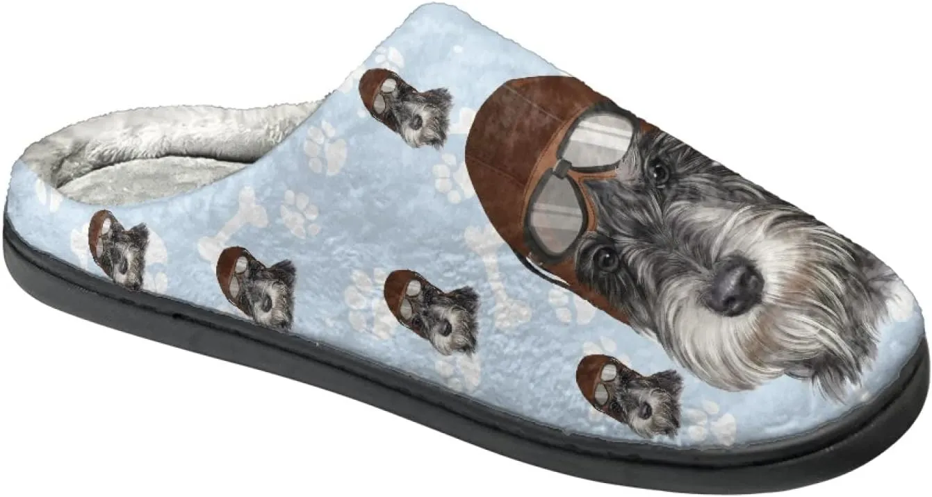 Xoenoiee Warm Slippers for Men Women Soft Comy House Slippers Lightweight Slip-On Fluffy Bedroom Home Shoes