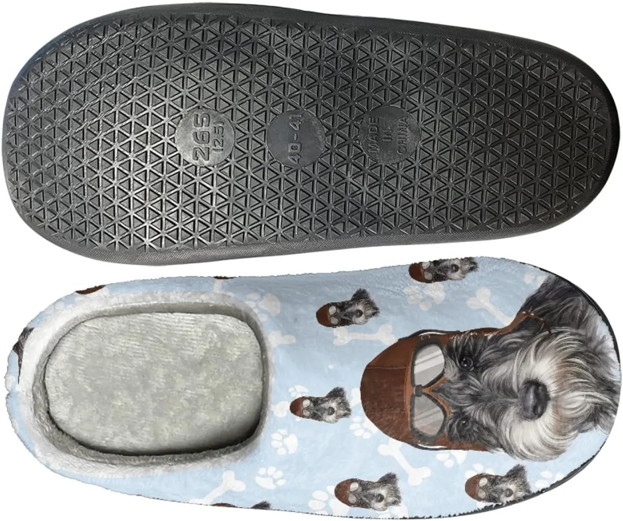 Xoenoiee Warm Slippers for Men Women Soft Comy House Slippers Lightweight Slip-On Fluffy Bedroom Home Shoes