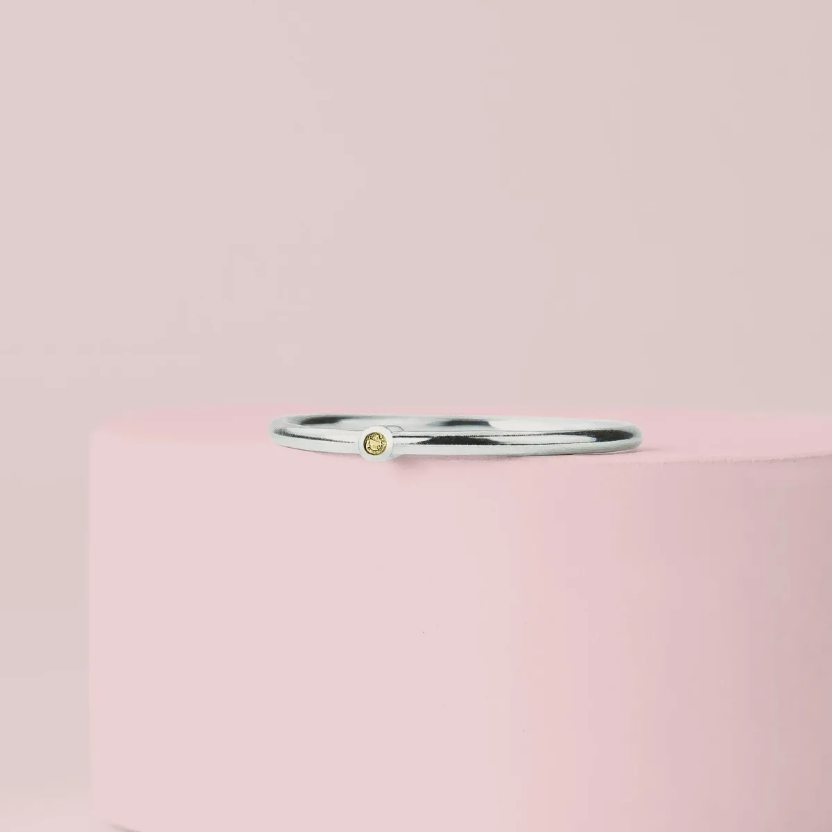 Yellow Diamond Stacking Rings